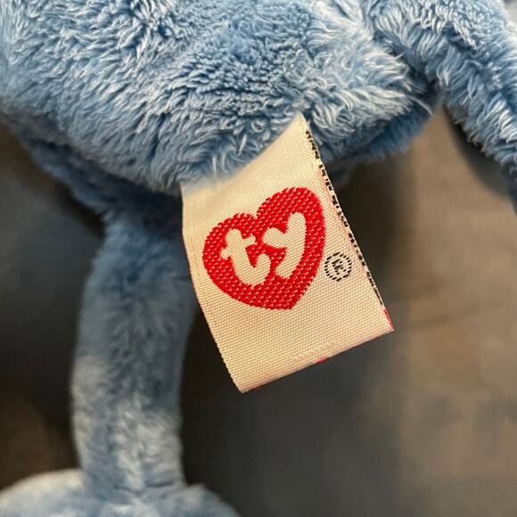 Ty Classics Collection Jazzy Blue Mouse Beanie Baby Lovey Nursery Decor Gift 10" - Picture 7 of 10
